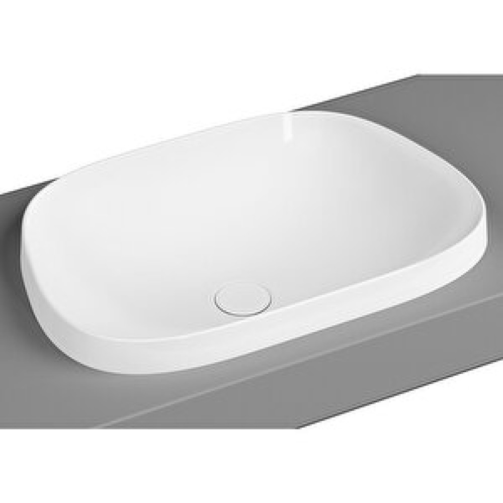 VitrA Vitra Frame 5653b403-0016 Tezgah Üstü Tv Lavabo, Vitra Clean, 57 Cm, Beyaz Lavabo Fiyatı
