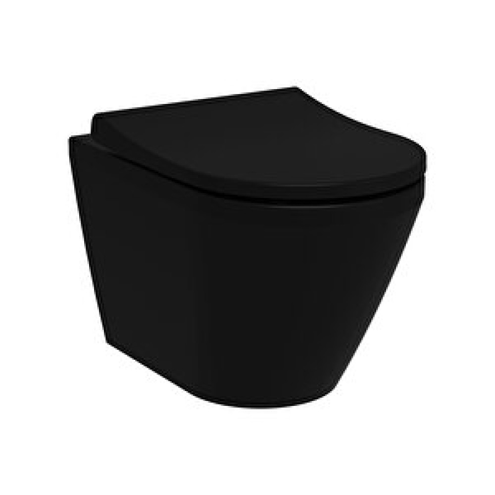 VitrA Vitra Integra Round 7041l083-0090 Rim-ex Asma Klozet, 54 Cm, Mat Siyah Klozet Fiyatı