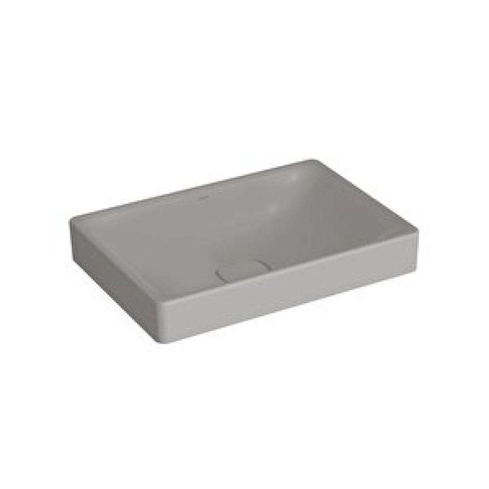 VitrA Vitra Metropole 7535b076-1398 dikdörtgen Çanak Lavabo, 60cm, Mat Taş Gri Lavabo Fiyatı