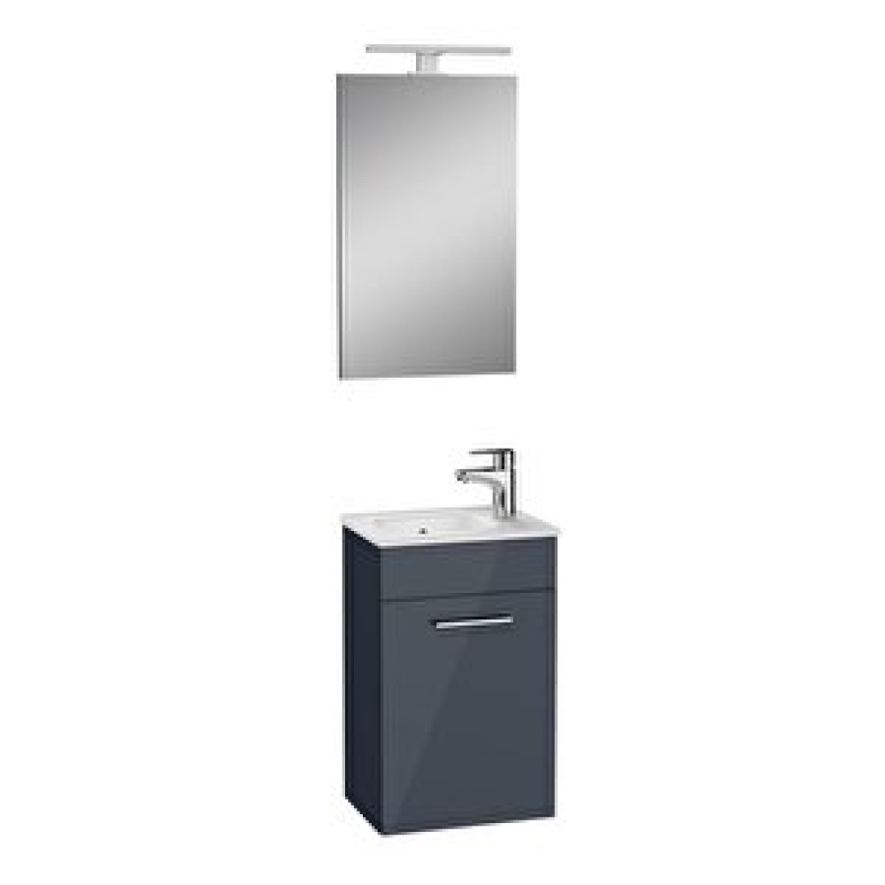 VitrA Vitra Mia 75065 Banyo Dolabı Takımı Seti Kapaklı 40 Cm Parlak Antrasit Banyo Dolabı / Mobilyası Fiyatı