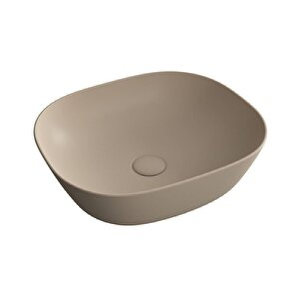 VitrA Vitra Plural 7810b474-0016 Kare Alçak Çanak Lavabo, Vitra Clean, 45 Cm, Mat Kil Beji Lavabo Fiyatı
