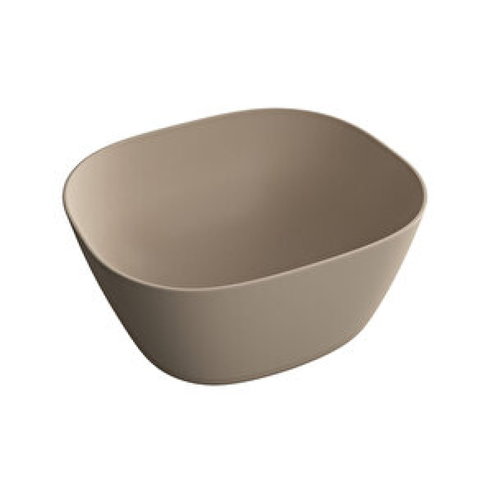 VitrA Vitra Plural 7811b474-0016 Kare Yüksek Çanak Lavabo, 45 Cm, Mat Kil Beji Lavabo Fiyatı