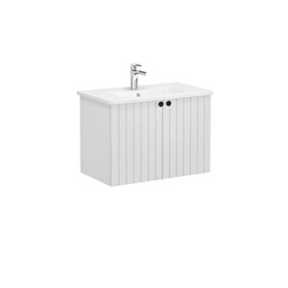 VitrA Vitra Root Groove 80 Cm Mat Açık Gri Kapaklı Banyo Dolabı Alt Modül Lavabo 69290 Banyo Dolabı / Mobilyası Fiyatı