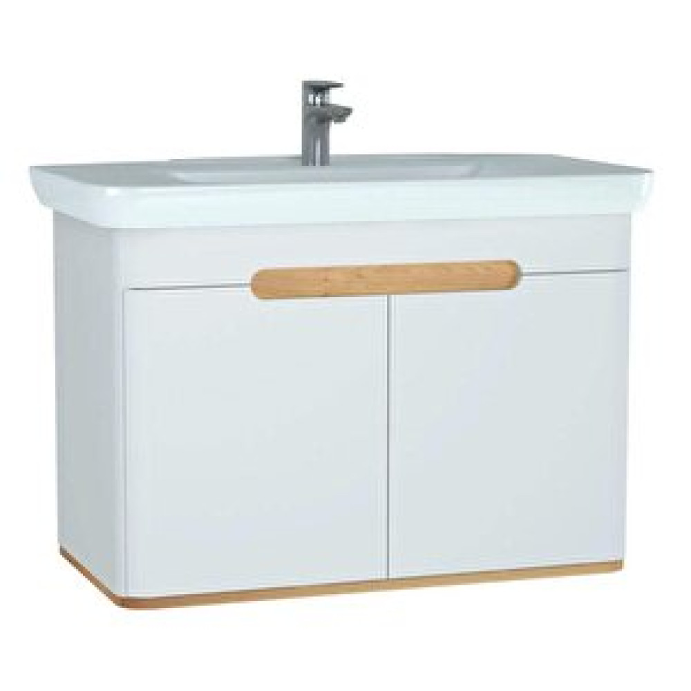 VitrA Vitra Sento 100 Cm Mat Beyaz Kapaklı Banyo Dolabı Alt Modül Lavabo 60787 Banyo Dolabı / Mobilyası Fiyatı