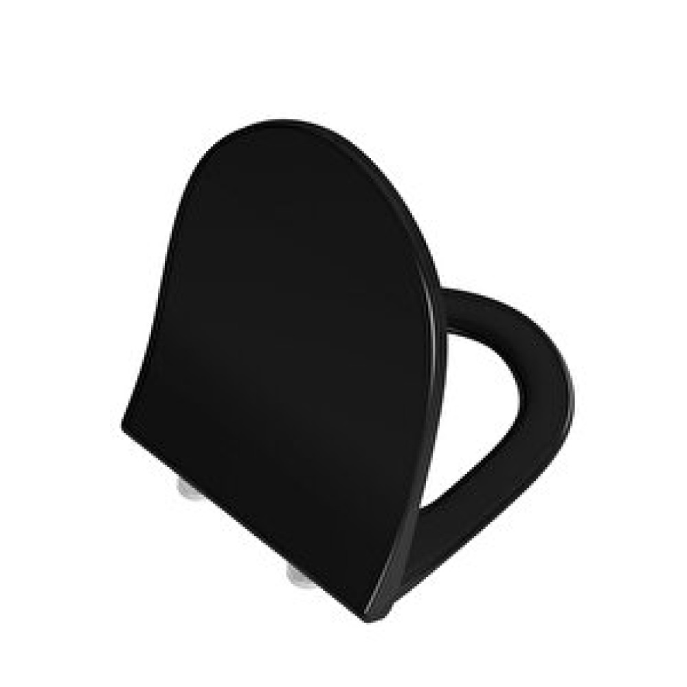 VitrA Vitra Sento 130-070r009 İnce Klozet Kapağı, Yavaş Kapanır, Kolay Çıkabilir, Siyah Klozet Kapağı Fiyatı