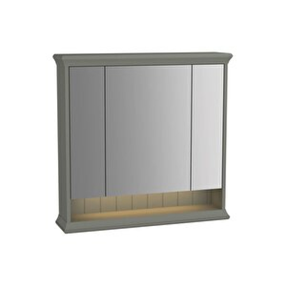 VitrA Vitra Valarte 62232 Aydınlatmalı Dolaplı Ayna, 80 Cm, Mat Gri Banyo Dolabı / Mobilyası Fiyatı