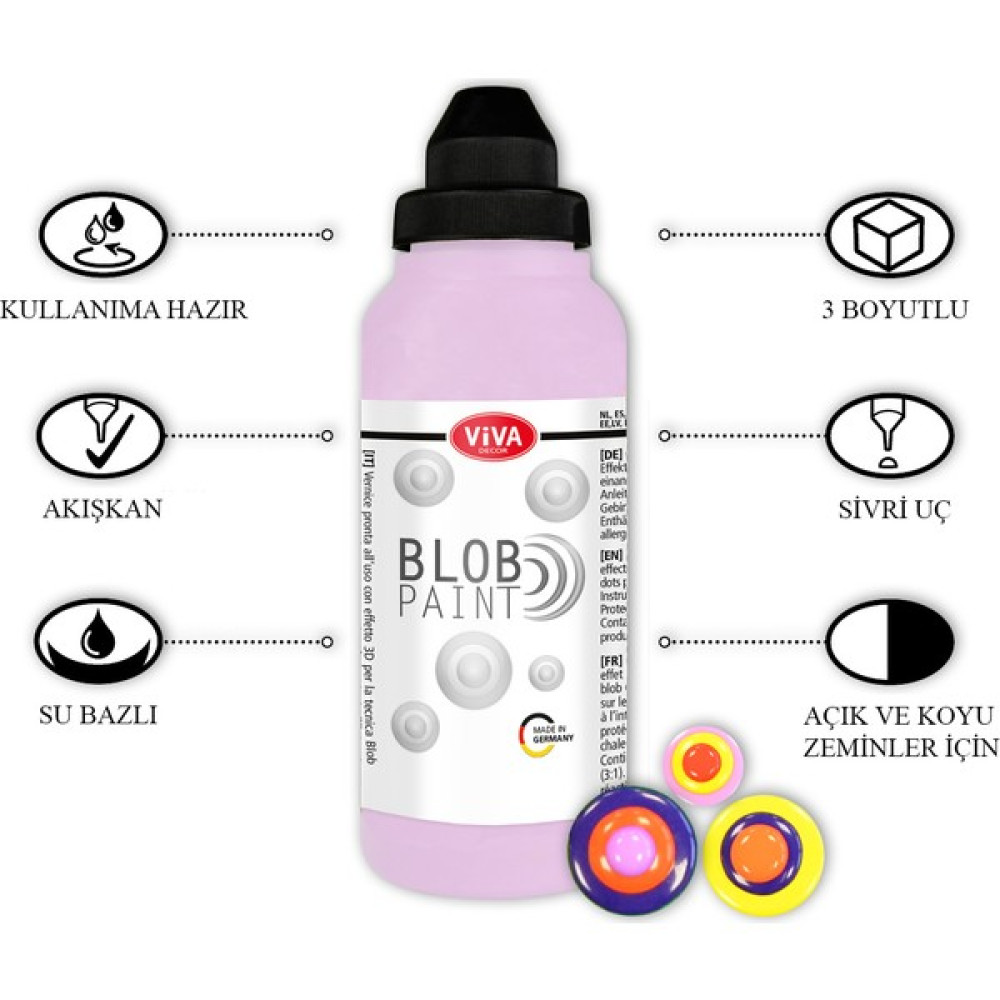 Viva Blob Boyutlu Boya 90 ml - Petrol Akrilik Boya Fiyatı