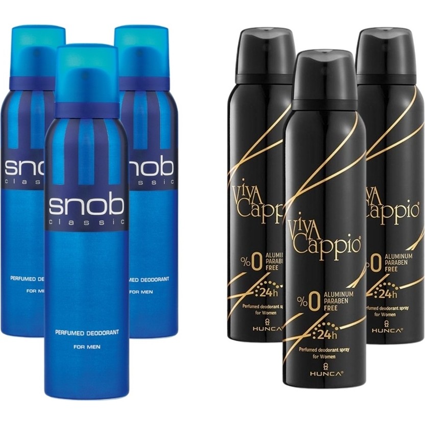 Viva Cappio Kadın Deodorant 150 ml 3 Adet + Snob Erkek Deodorant 150ML 3 Adet Deodorantlar Fiyatı