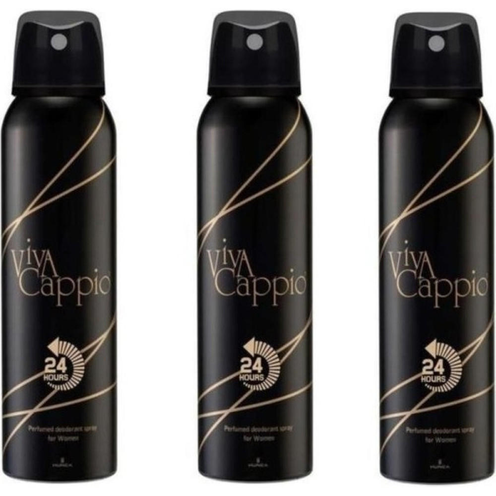 Viva Cappio Paraben Free 24H Sprey Kadın Deodorant 150 ml x 3 Adet Deodorantlar Fiyatı