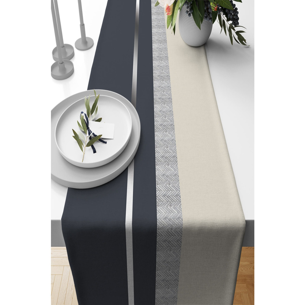 Viva Home Silver Antrasit Dokuma Leke Tutmaz Premium Tay Tüyü Kumaş Masa Örtüsü Runner 40x140cm Rnr569 Runner Fiyatı