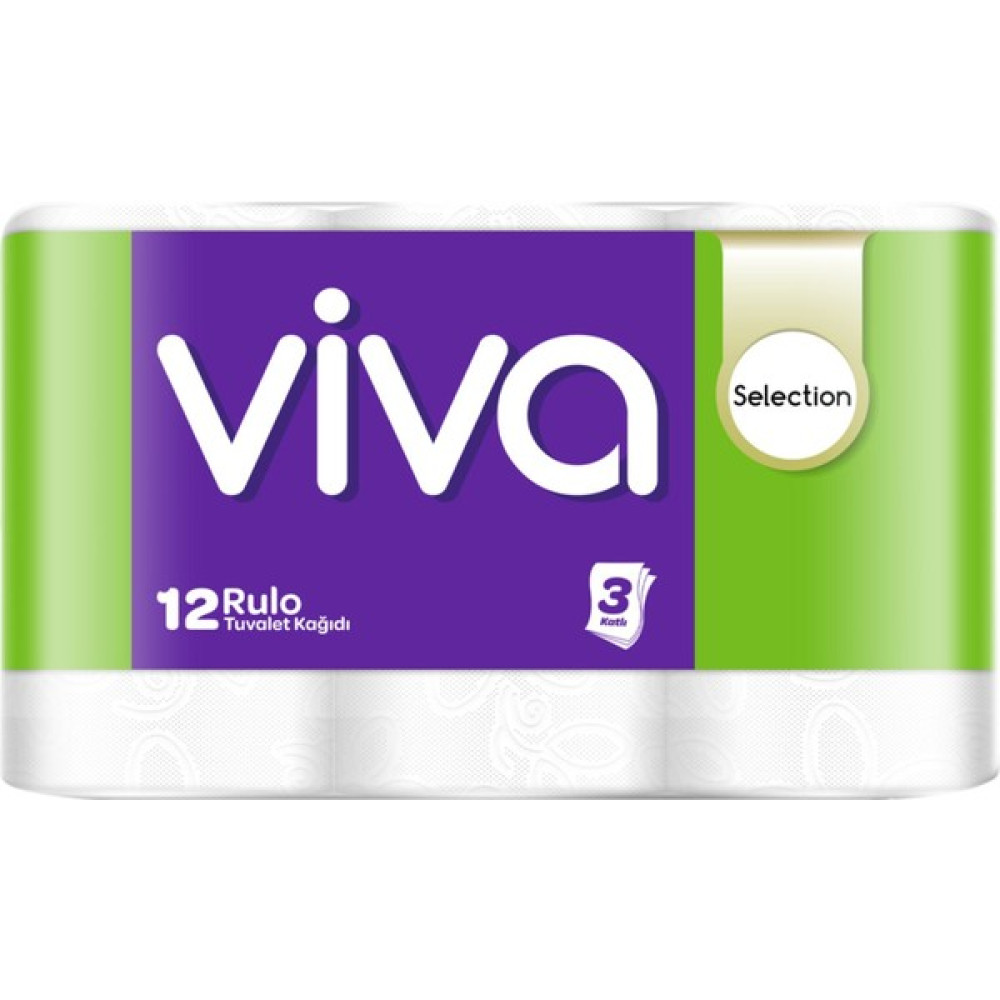 Viva Selection 3 Katlı Tuvalet Kağıdı 12'li Tuvalet Kağıdı Fiyatı