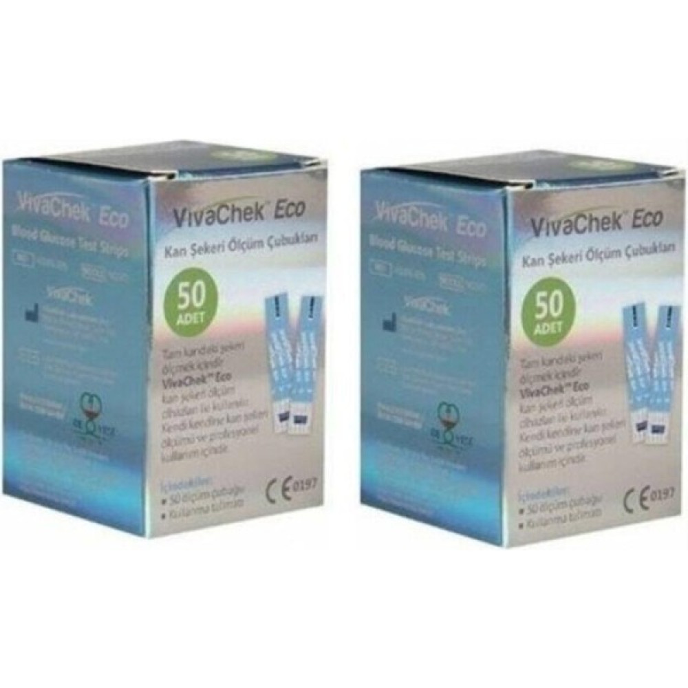 Vıvachek Eco Seker Ölçüm Çubuğu/strip 50 Li 2 Adet Diğer Test ve Ölçüm Cihazları Fiyatı