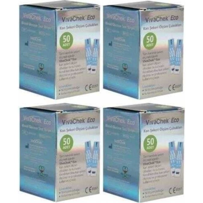 Vivachek Şeker Çubuğu/strip 50 Li 4 Adet 200LU Diğer Fiyatı
