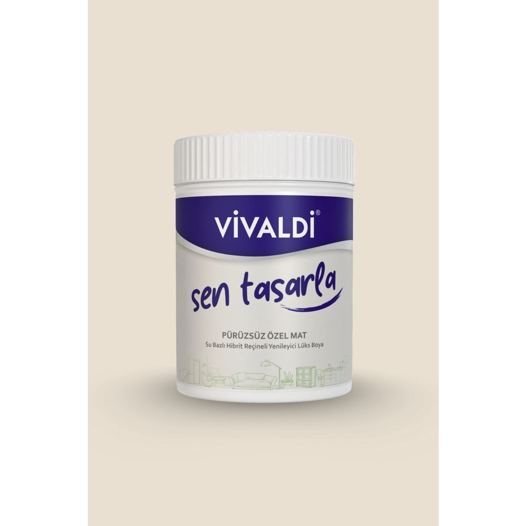 Vivaldi Boya Vivaldi Sen Tasarla Su Bazlı Hibrit Yenileme Boyası Yarı Mat 1lt Kokusuz Ahşap ve Mobilya İçin - 1 Litre - Beyaz Evcil Hayvan Ürünleri Fiyatı
