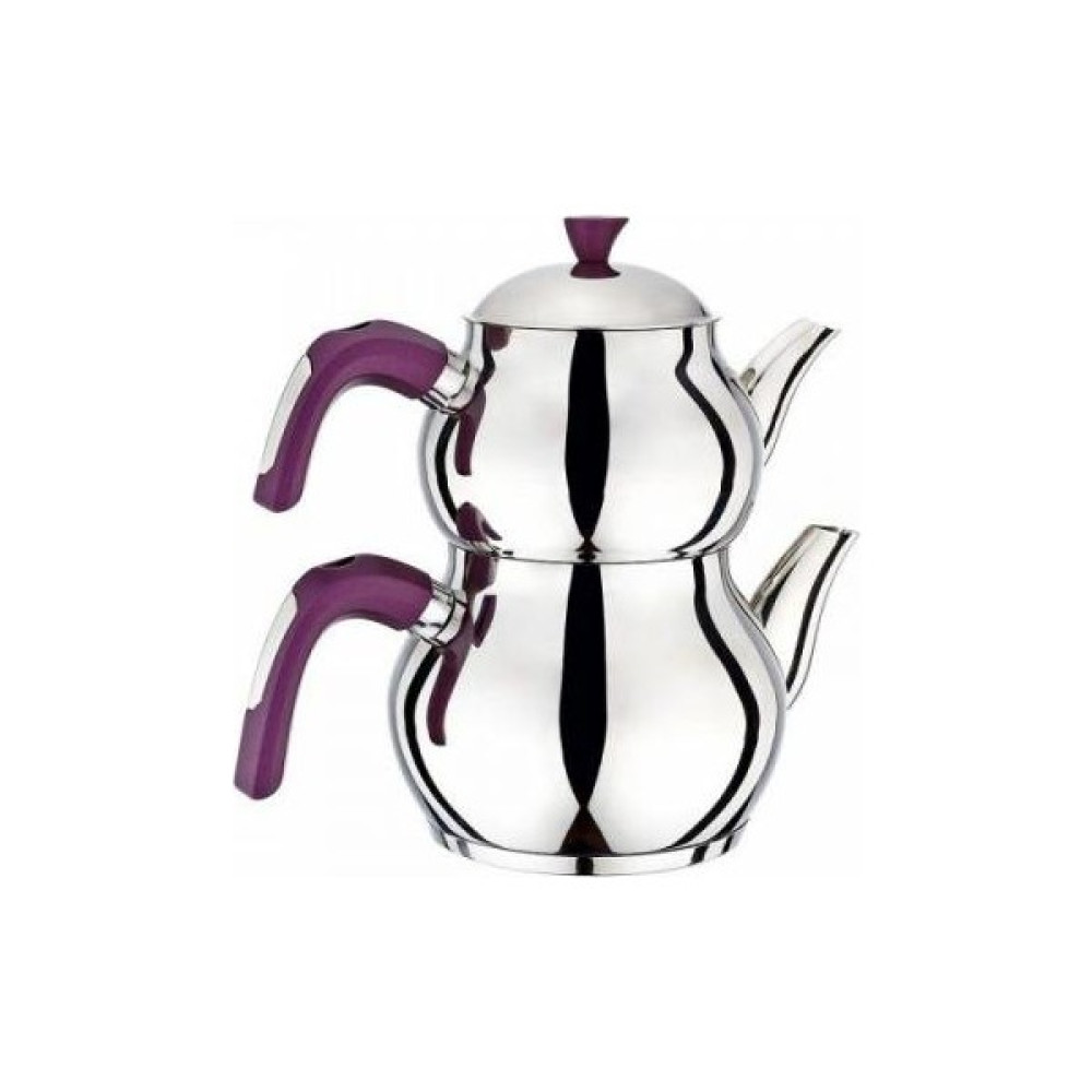 Vivaldi Çaydanlık Çelik Vıvaldi Nostalji Mini Boy Mor Kulp 2,25 lt 18/10 Çay / Çaydanlık Setleri Fiyatı