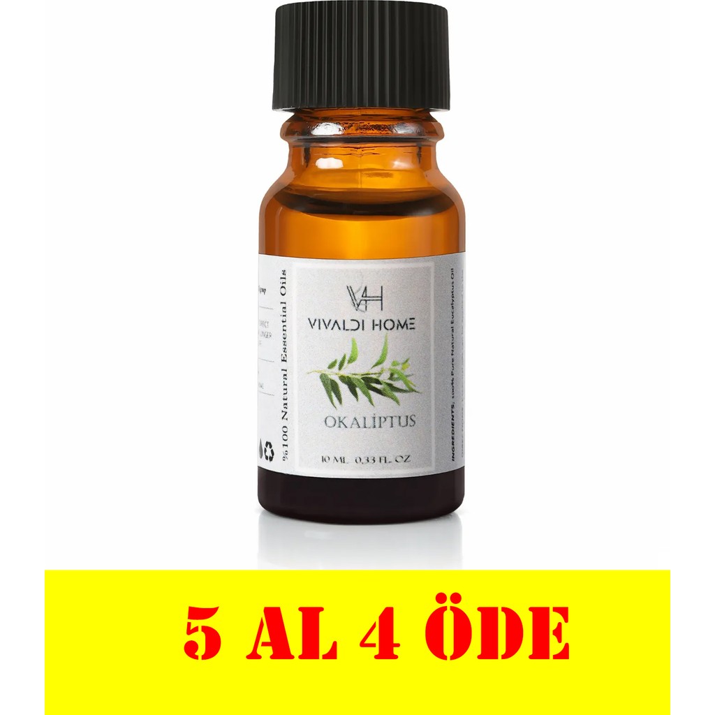 Vivaldi Home Okaliptus Uçucu Yağ ,buhurdanlık Yağı,doğal Uçucu Yağ,oda Kokusu,aromaterapi Yağ,esansiyel Yağ 10ML - Standart Oda Kokusu Fiyatı