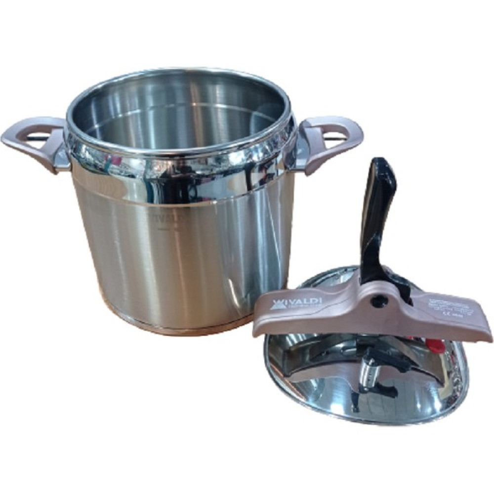 Vivaldi Premium 8 Litre Gold Rose Düdüklü Tencere Vivaldi Düdüklü Tencere Ekstra Güvenlikli - Rose Gold - 8 lt Düdüklü Tencereler Fiyatı