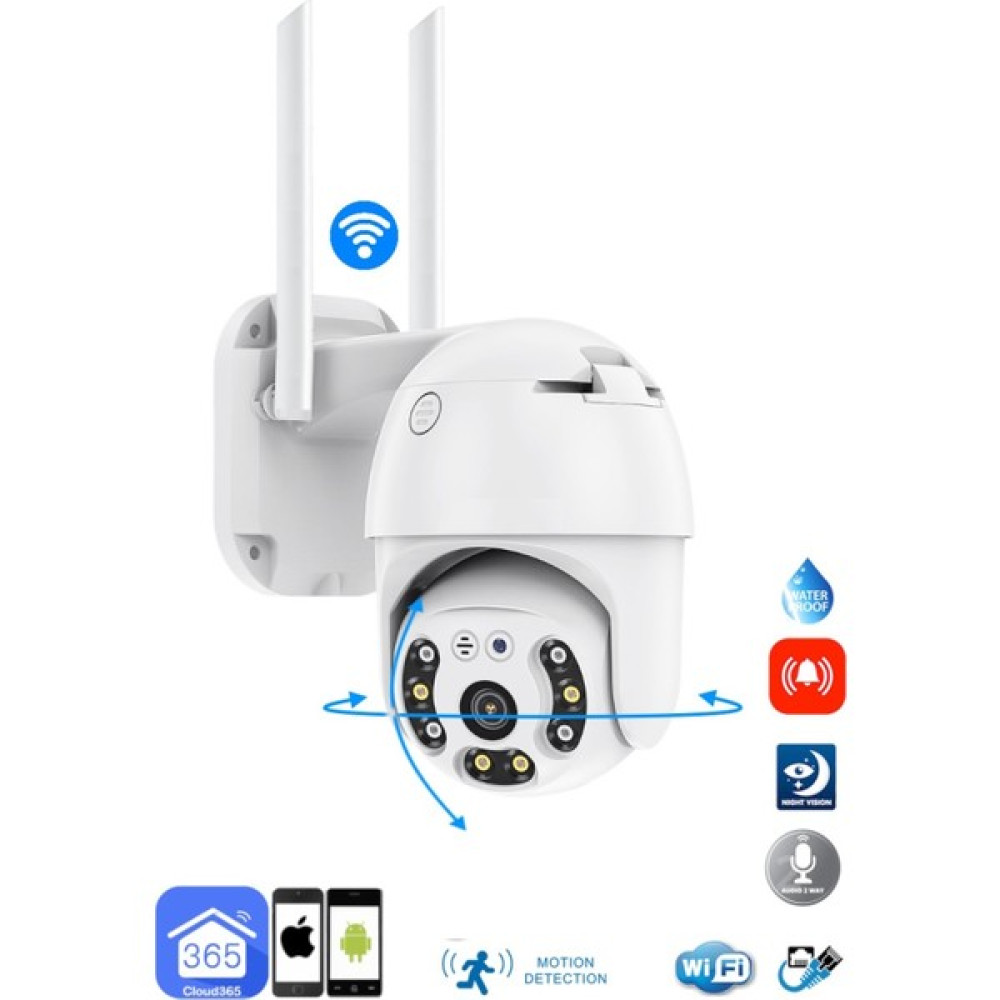 Vivatech 360° Görüş Hareketli Wi-Fi Akıllı Ip Güvenlik Kamerası Türkçe (Cloud365) Uygulama - Beyaz Güvenlik Kameraları Fiyatı