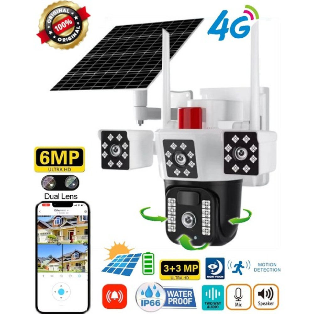 Vivatech O-Kam Solar 3030 4g Güneş Enerjili Dual Lens 360° Görüş Akıllı Güvenlik Kamerası Diğer Fiyatı