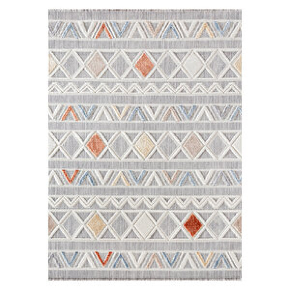 Viviana home Broadway Koleksiyonu Mavi Tonlarda Modern İskandinav Vintage Kilim Desenli Halı Yolluk 100x300 cm Salon & Oturma Odası Tekstili Fiyatı