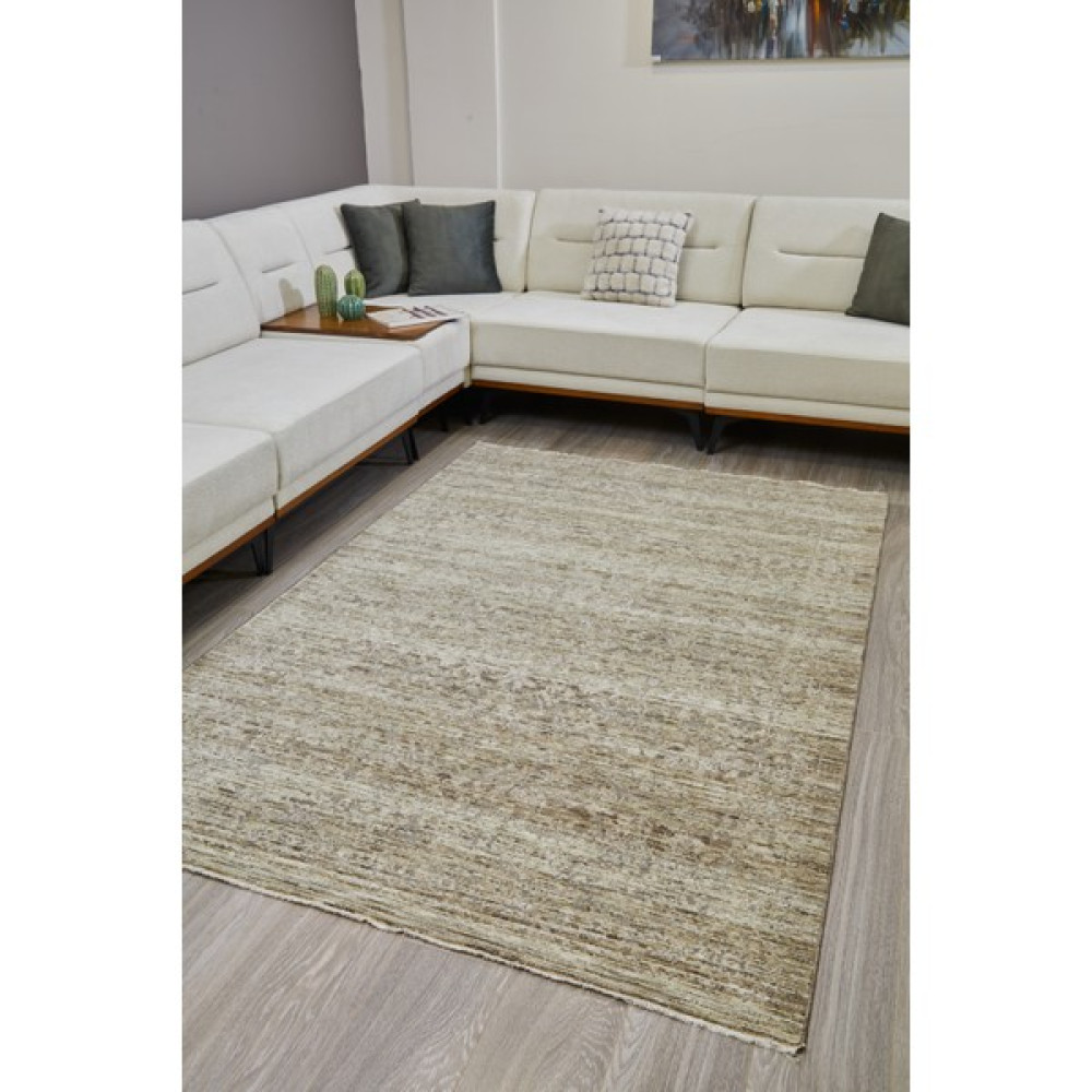 Viviana Home Phaedra Klasik ve Modern Salon Halısı Mutfak Halısı Yolluk Yumuşak Halı Tozumaz Halı Bn-06 - Krem - Kahverengi - 80 x 150 cm Salon Halısı Fiyatı