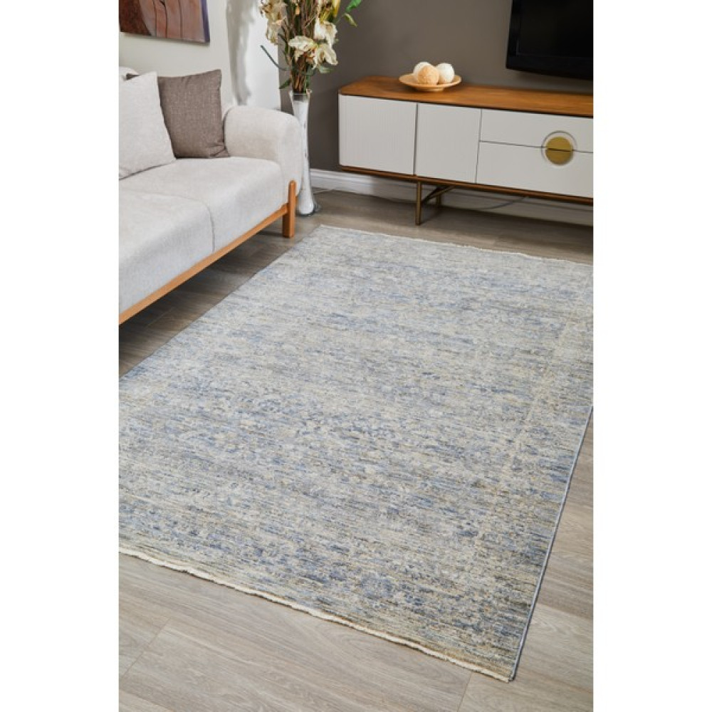 Viviana Home Phaedra Klasik ve Modern Salon Halısı Mutfak Halısı Yolluk Yumuşak Halı Tozumaz Halı Bn-07 - 180 x 120 cm - Açık Mavi - Açık Gri Salon Halısı Fiyatı