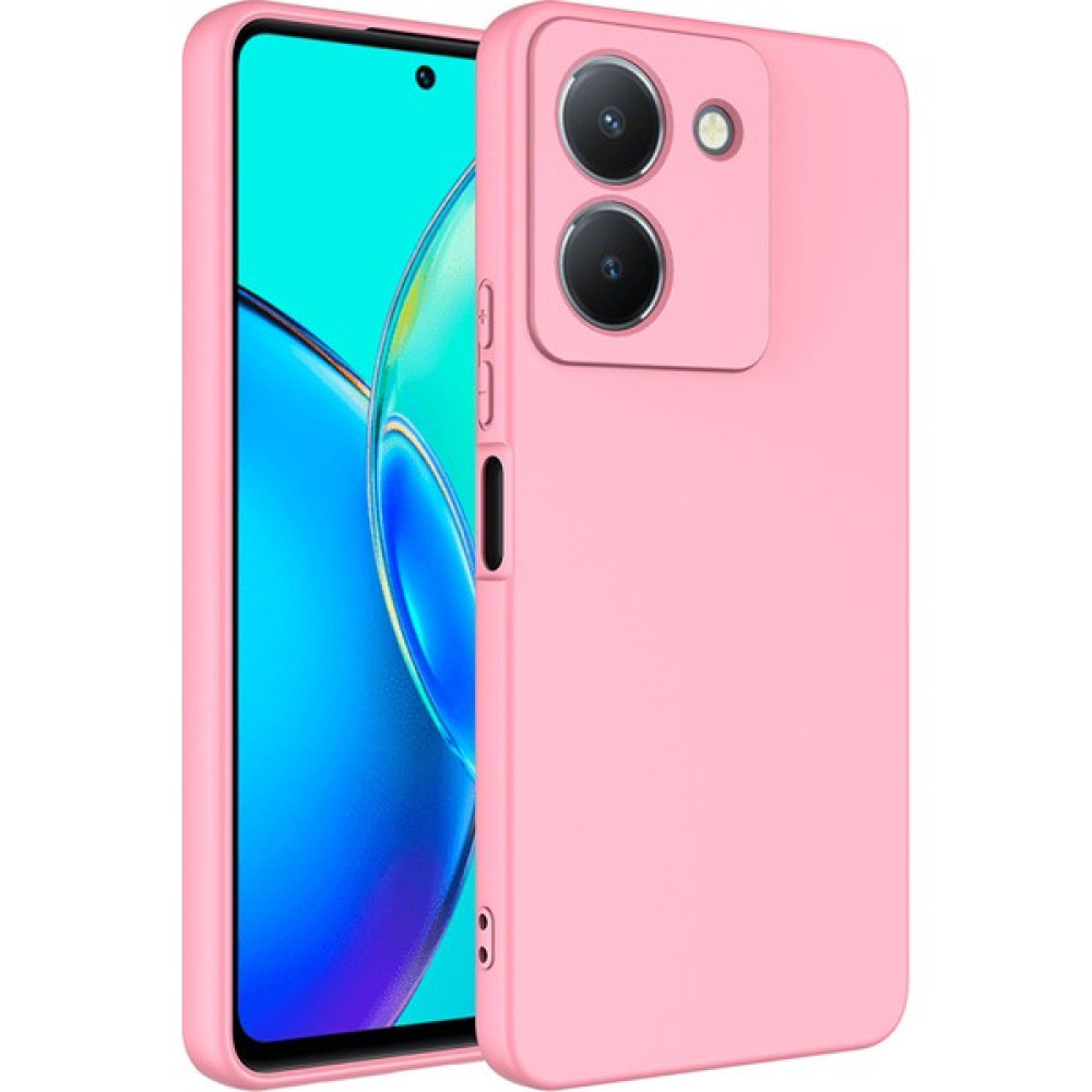 Vivo Y36 4g Kılıf Lansman Mat Içi Kadife Pürüzsüz Kaymaz Açık Pembe Cep Telefonu Kılıfı Fiyatı