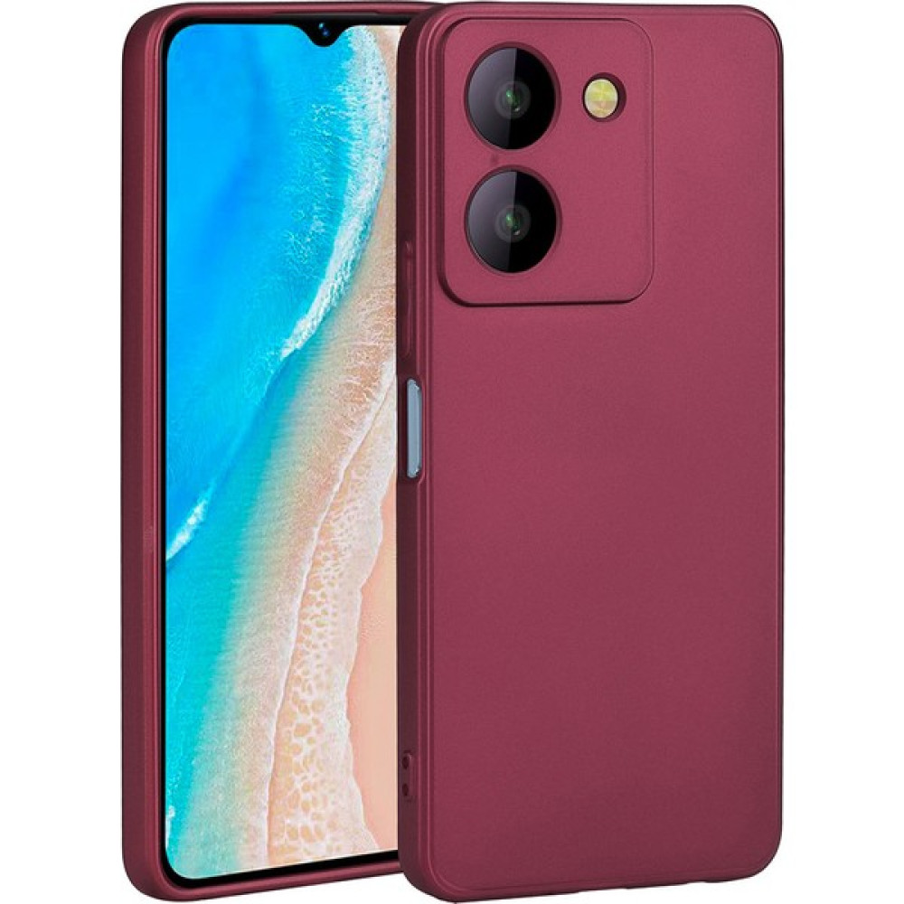 Vivo Y36 4g Kılıf Ultra Ince Renkli Silikon Kapak Mürdüm Cep Telefonu Kılıfı Fiyatı