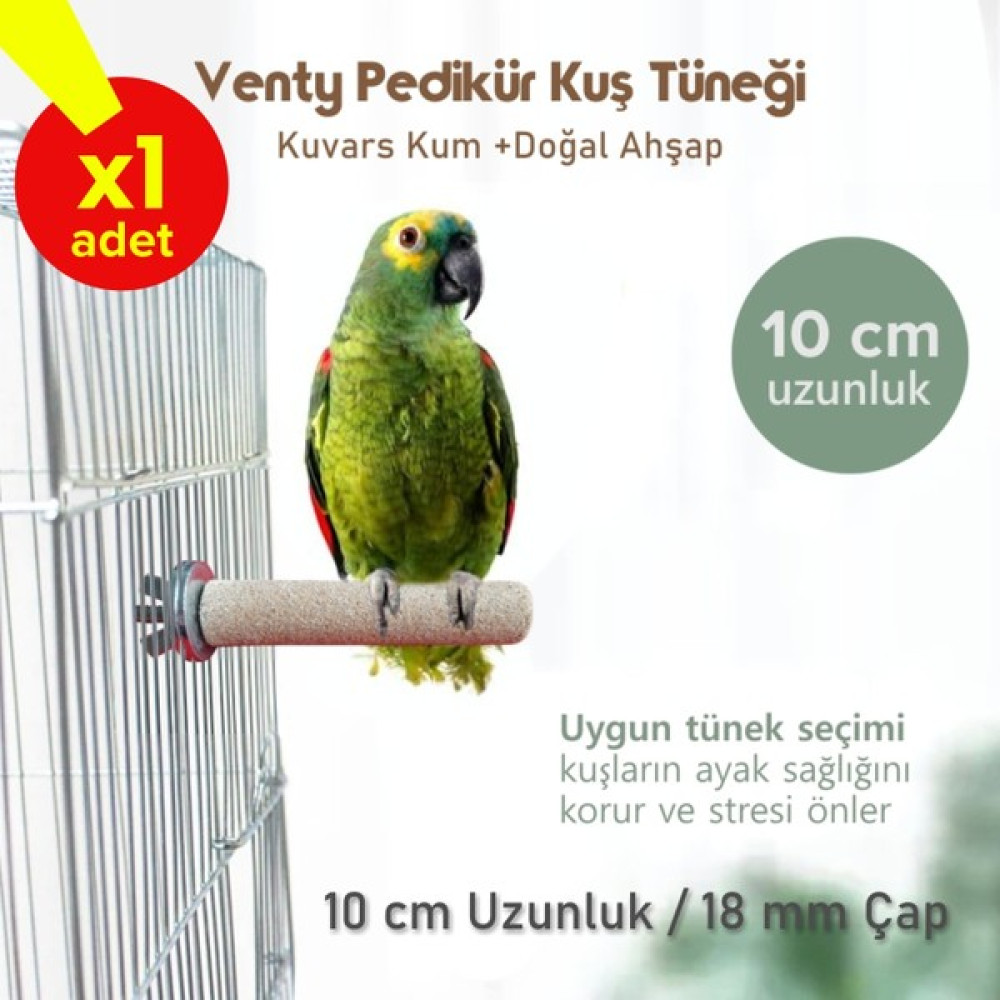 Vixpet Venty 10 cm 18 mm Pedikür Papağan Tüneği Jako Papağanı, Sultan Papağanı, Cennet Papağanı Vb. Evcil Hayvan Ürünleri Fiyatı