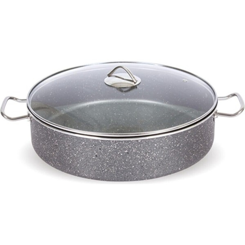 Viyalente Sanayi Tipi Pilavlık Granit Tencere 36X10CM Basık Tencere 10 Lt - Gri - 36 cm Tencereler Fiyatı