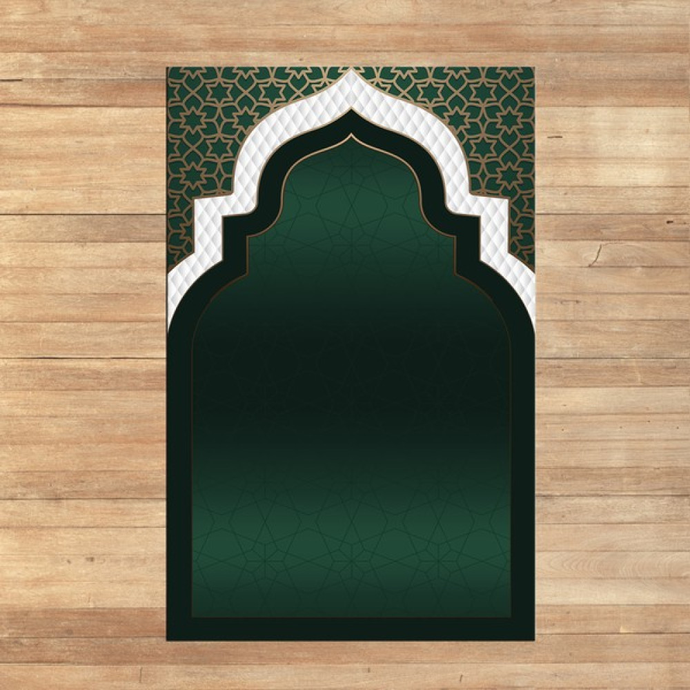 Viyana Home Dijital Baskılı Yıkanabilir Hediyelik Namazlık Seccade Halı, V-Seccade-06-Yeşil, - Yeşil - 70 x 130 cm Seccade Fiyatı