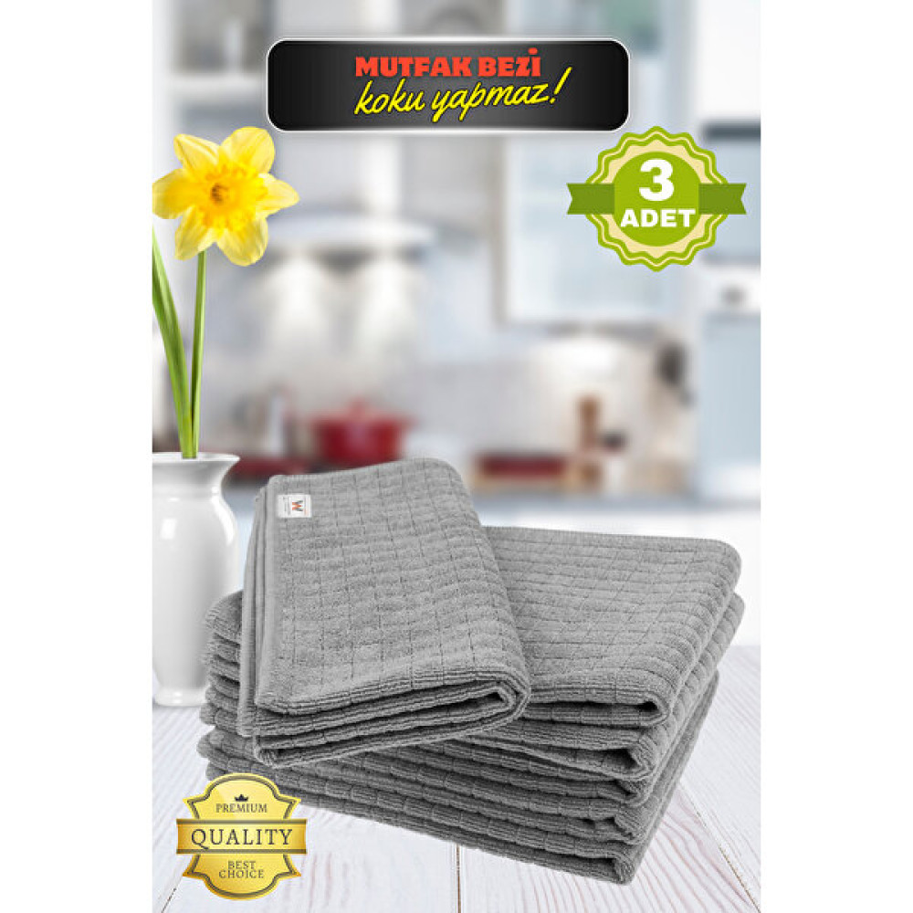 viyolmarketim ( 3 Adet ) Mikrofiber Mutfak Temizlik Havlu Yer Bezi Leke Tutmaz Koku Yapmaz 40*40 cm Temizlik Malzemeleri Fiyatı