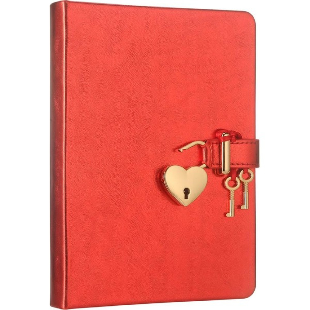 VJ Victoria's Journals Hush Hush Kilitli Defter 13x18 Cm Metalik Kırmızı Not Defteri & Bloknot Fiyatı