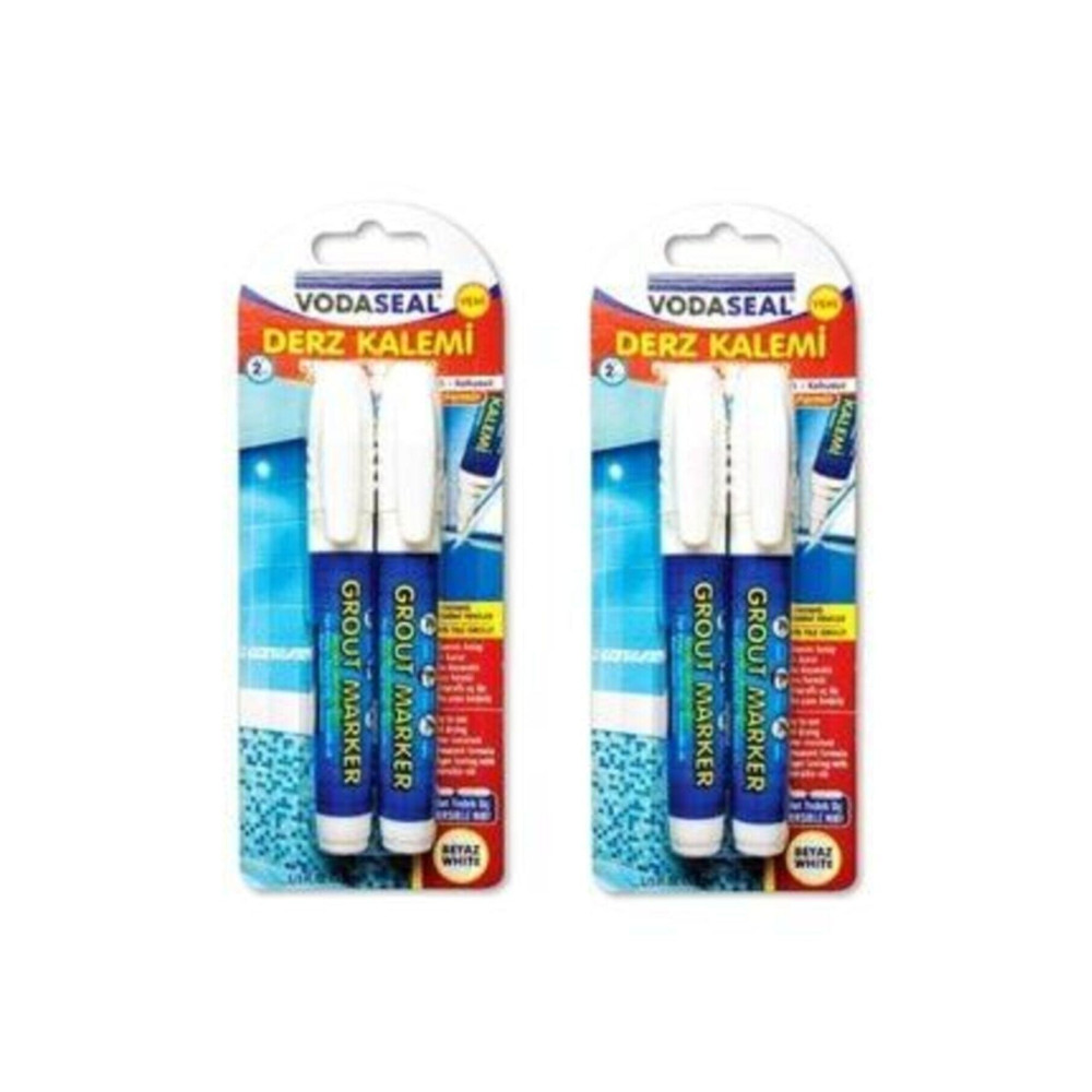 Vodaseal Fayans Derz Kalemi Beyaz 4lü Set 4 Adet Yedek Uç Nalburiye & Hırdavat Fiyatı