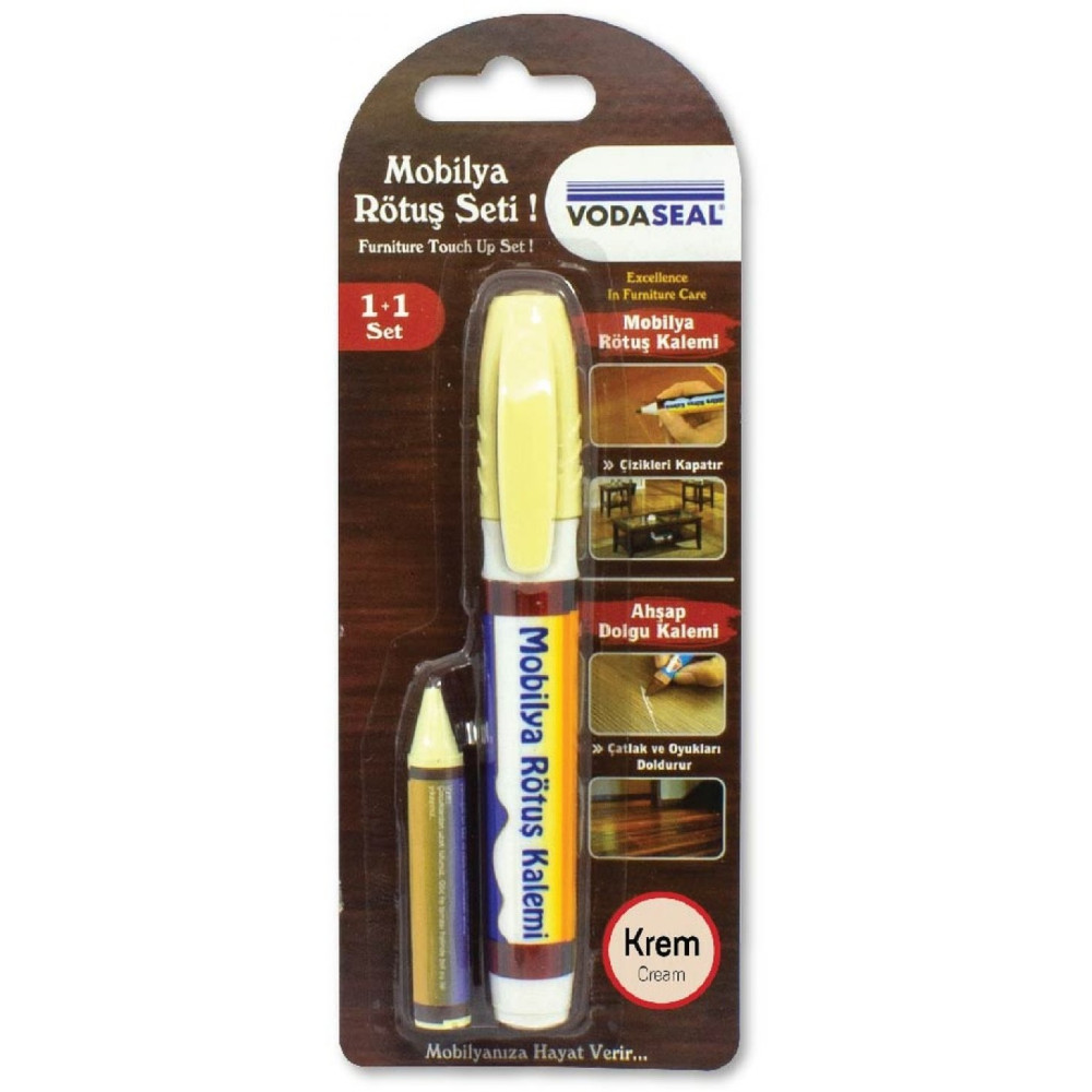 Vodaseal Mobilya Rotus Kalemi Seti 1+1 Krem Nalburiye & Hırdavat Fiyatı