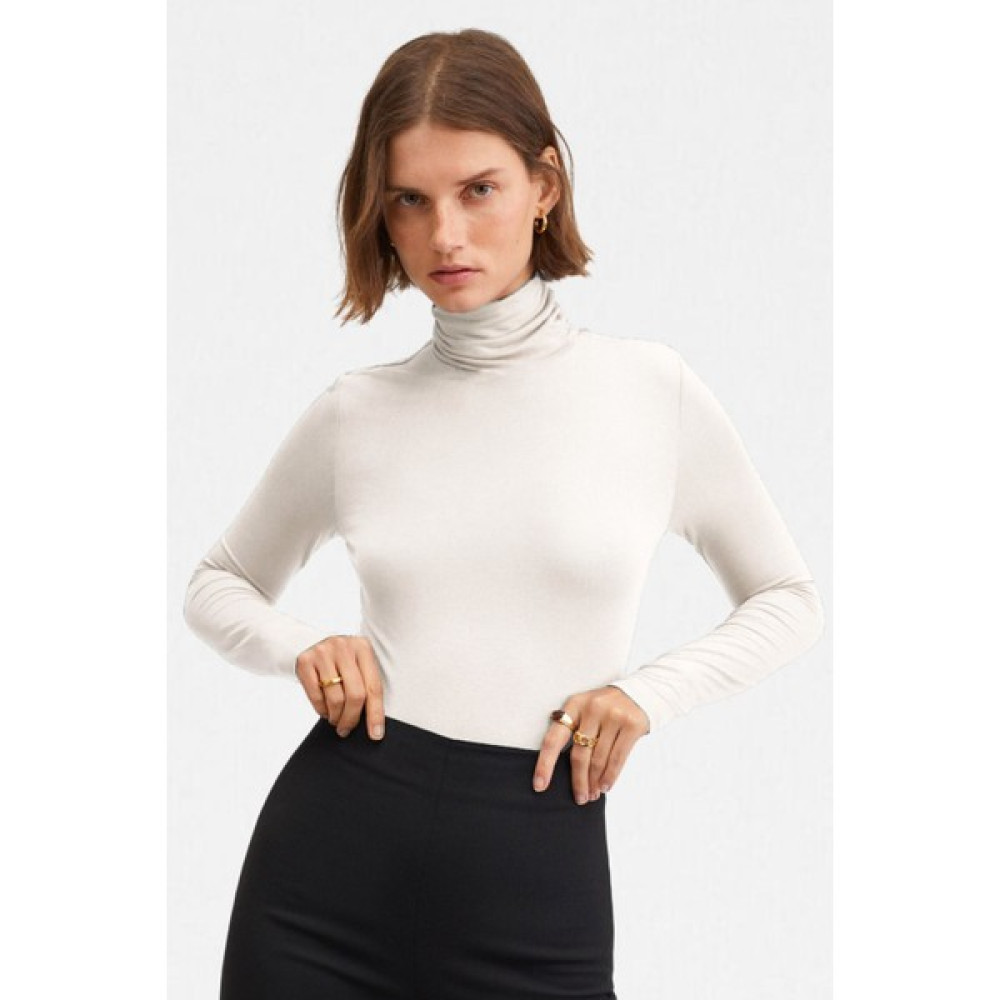 Vodens Kadın Beyaz Ultra Soft Balıkçı Yaka Bluz Bluz Fiyatı