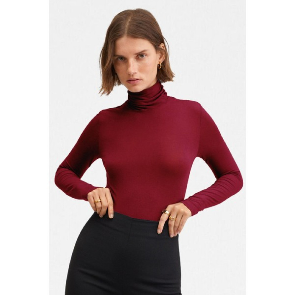 Vodens Kadın Bordo Ultra Soft Balıkçı Yaka Bluz Bluz Fiyatı