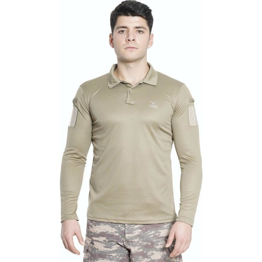 Vogel's Vogel Tactical Uzun Kollu Yakalı Bej Taktik Tişört Erkek T-shirt Fiyatı