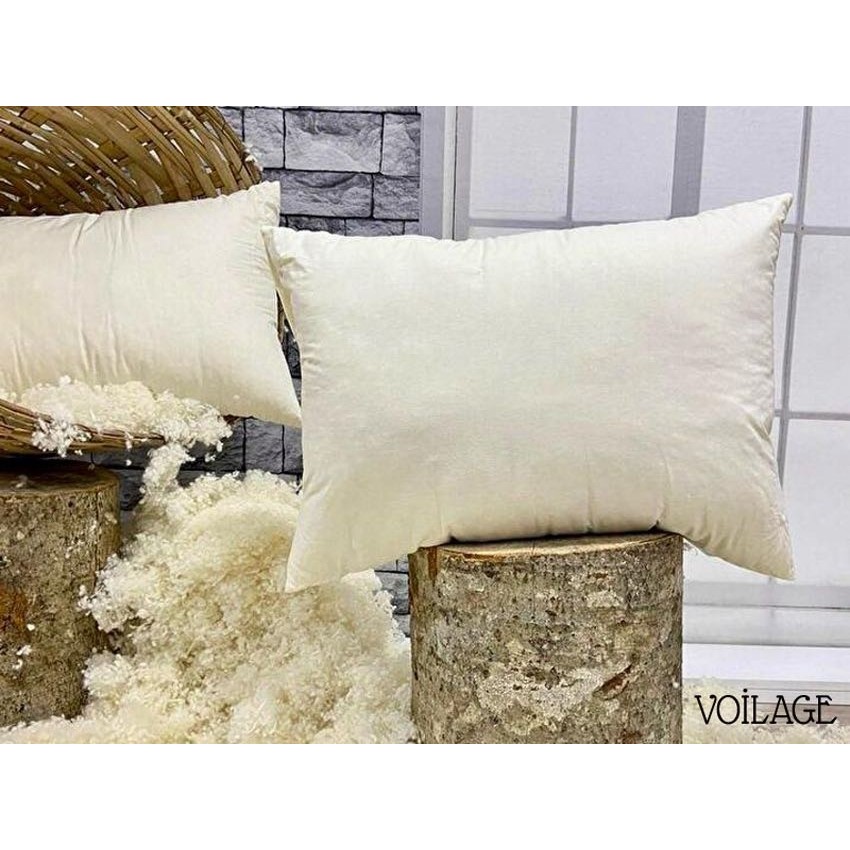 Voilage Merinos %100 Boncuk Kuzu Yünü Dolgulu Yastık - 50 x 70 cm - Beyaz Diğer Fiyatı