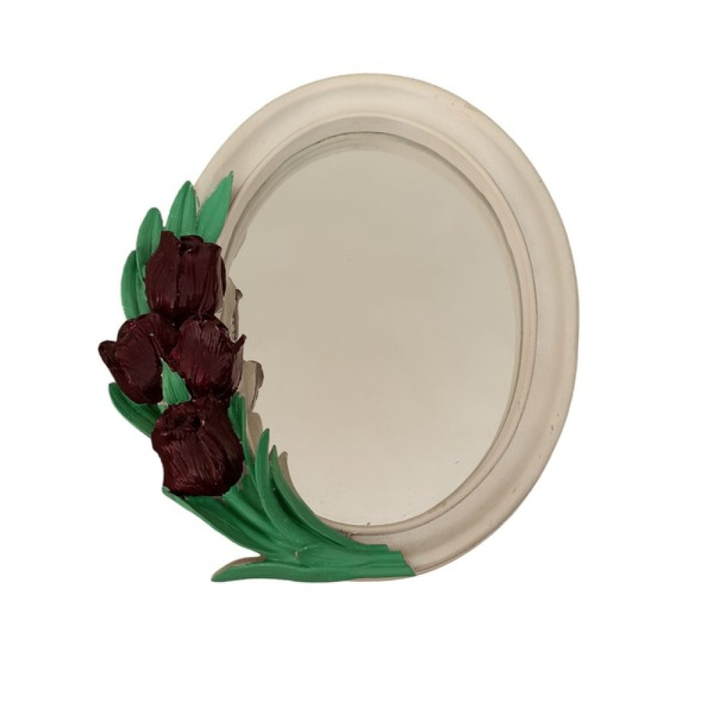 Volaconcept Polyester Oval Ayna Lale Desen Ayna Fiyatı
