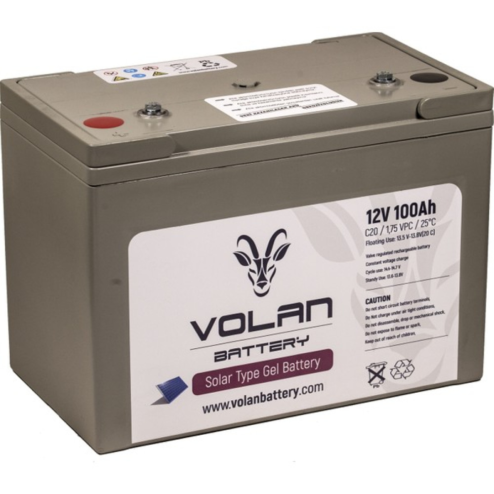 Volan Battery 12 Volt 100 Ah (Amper) Jel Akü Oto Boyaları Fiyatı