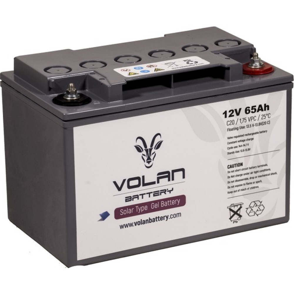 Volan Battery 12 Volt 65 Ah (Amper) Jel Akü Kesintisiz Güç Kaynakları (UPS) Fiyatı