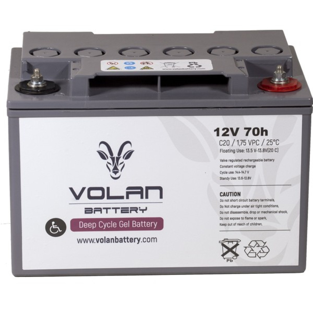 Volan Battery 12 Volt 70 Ah (Amper) Engelli Aracı Aküsü (Ücretsiz Kargo) Oto Boyaları Fiyatı