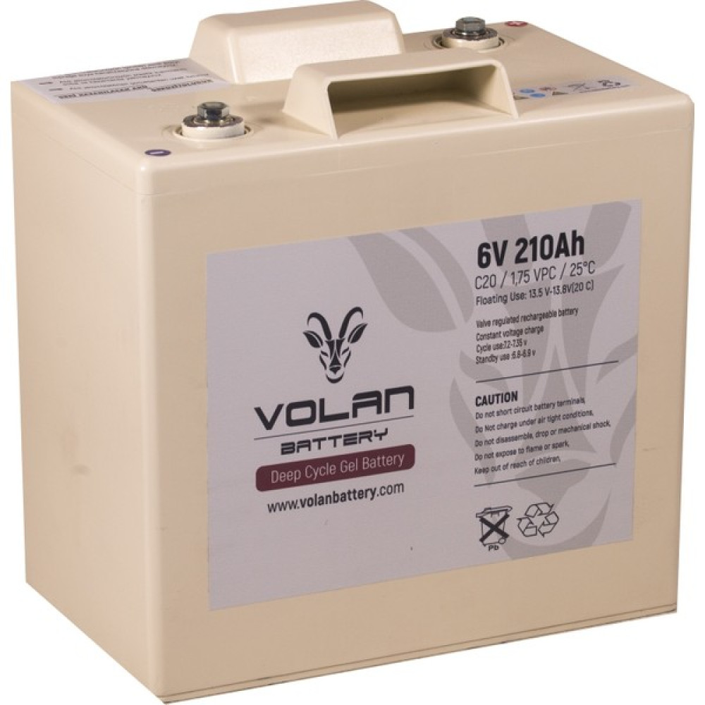 Volan Battery 6 Volt 210 Ah (Amper) Deepcycle Akü Oto Boyaları Fiyatı