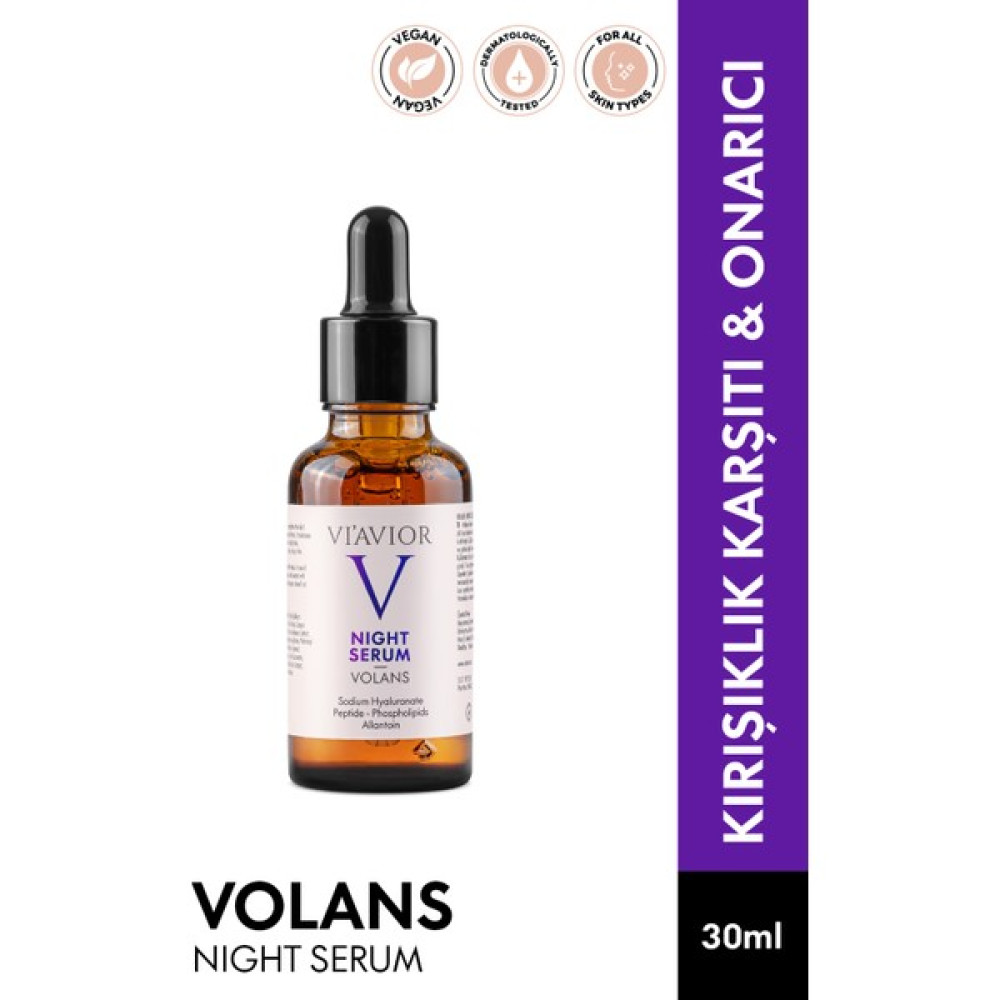 Volans Gece Cilt Serumu Vegan Karşıtı Onarıcı Besleyici 30ml (1% Retinol - Peptides) Anti-Aging / Yaşlanma Karşıtı Fiyatı