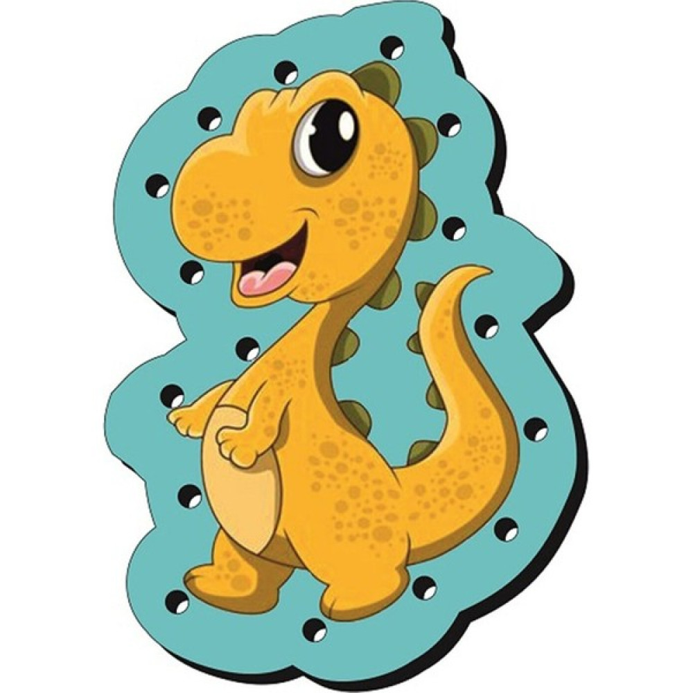 Volee Craft Voleecraft Ahşap Eğitici Eğlenceli Renkli Baskılı Dinozorlar Ip Geçirme Oyunu, Montessori Oyuncak Oto Boyaları Fiyatı