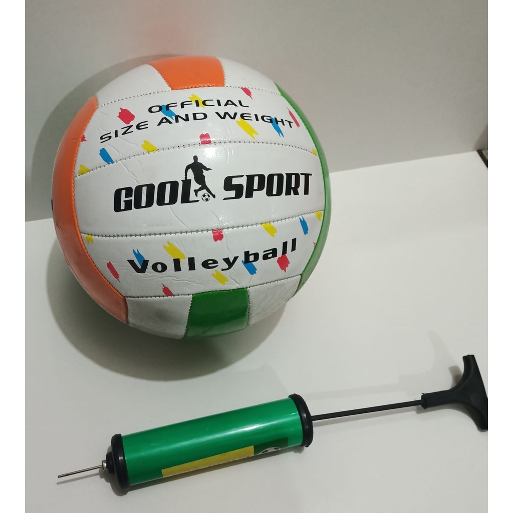 Voleybol Topu ve Şişirme Pompası - Kırmızı - Beyaz - Sarı Toplar Fiyatı