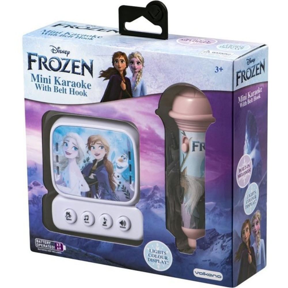 Volkano Disney Frozen Karlar Ülkesi Mini Karaoke Mikrofon Seti Işıklı Kemer Kancalı Lisanslı Mikrofonlu DY-3650-FR Müzik Aletleri Fiyatı