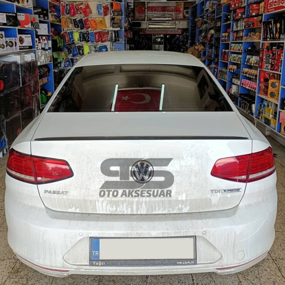\ Volkswagen Passat B7 Bagaj Üstü Black Piano Spoiler\ Oto Boyaları Fiyatı