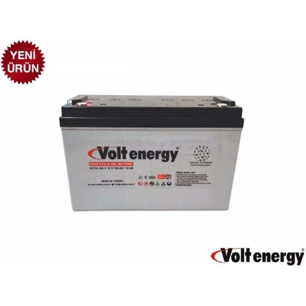 Volt 12 V 110 Amper Jel Akü Deep Cycle Nanocarbon (Üretim TARİHİ:2024) Akü Fiyatı